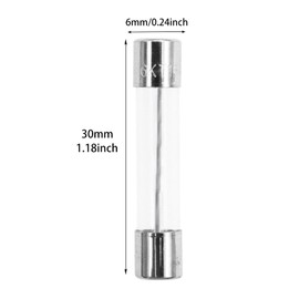 Fast Blow Fuse F4AL250V 6x30mm Pack of 10 Glass Fuse 4A 4Amp 250V Glass Fuses 0.24x1.18 Inch