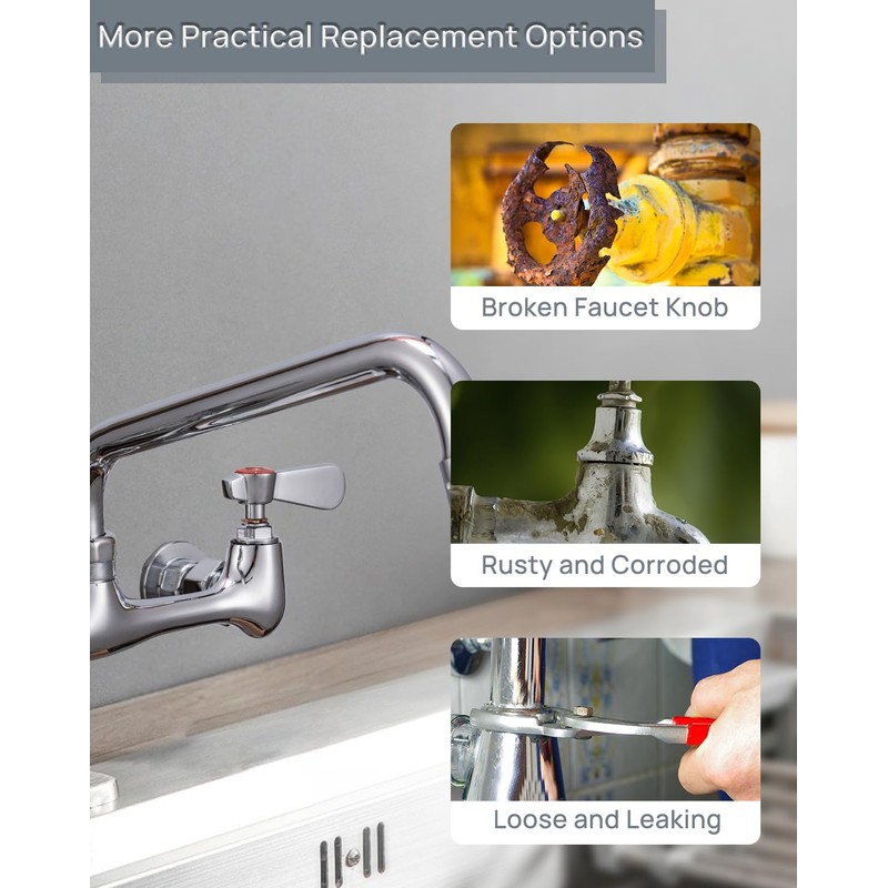 Phivan Commercial Faucet Parts Kitchen Faucet Handle Replacement Kit -