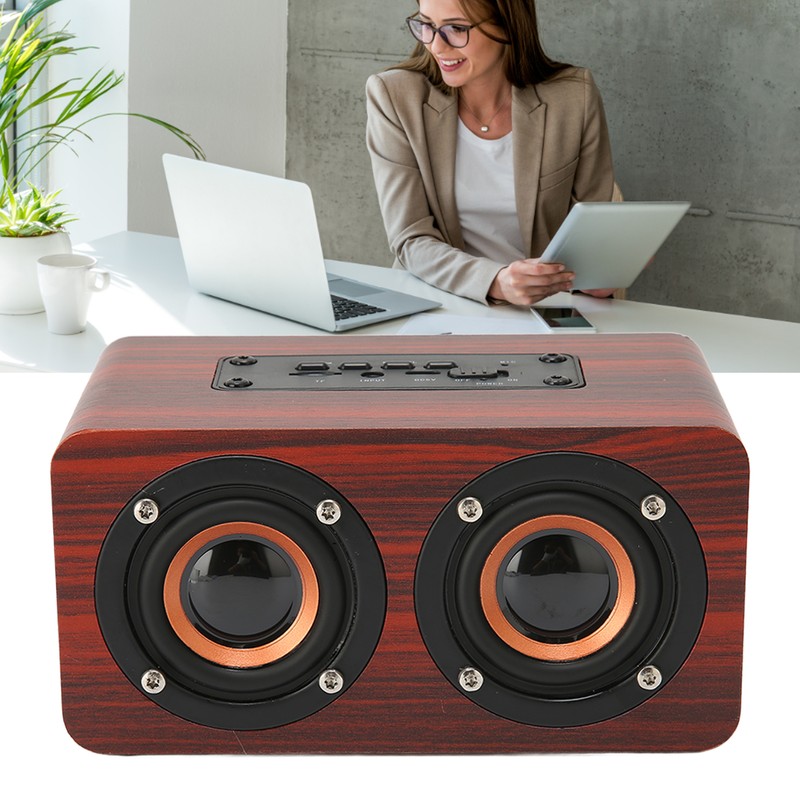 Retro Bluetooth Speaker Built in Mic Portable Wireless Speaker Supports