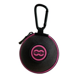 Ballsak Sport - Pink/Black - Clip-on Cue Ball Case, Cue Ball Bag for Attaching Cue Balls, Pool Balls, Billiard Balls, Training Balls to Your Cue Stick Bag Extra Strong Strap Design!