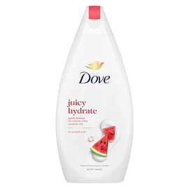 Dove Juicy Hydrate Body Wash shower gel with a refreshing, fruity scent for instantly softer, smoother skin 6x 450 ml