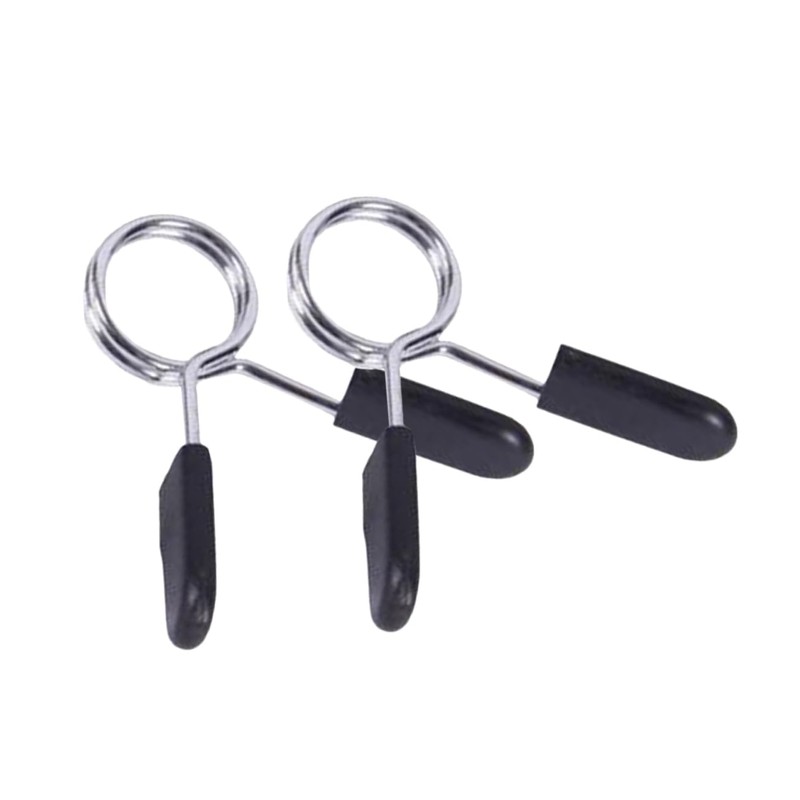 BIUDECO 5Pcs Spring Clamp Collars for Weightlifting Barbell Clip for