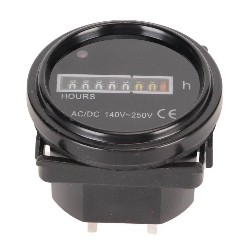 Round Hour Meter Professional High Accuracy 140‑ AC DC Mechanical