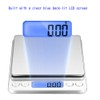 Small Digital Scale,3kg/0.1g,6.6lb,Kitchen Scale,Food Scale,with Blue Backlit LCD Display, 6
