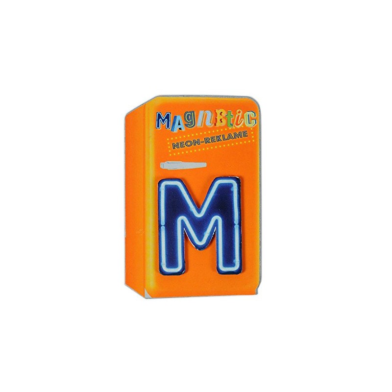 HAB & GUT -VM013- Tin Magnetic Letters, M, Vintage Neon