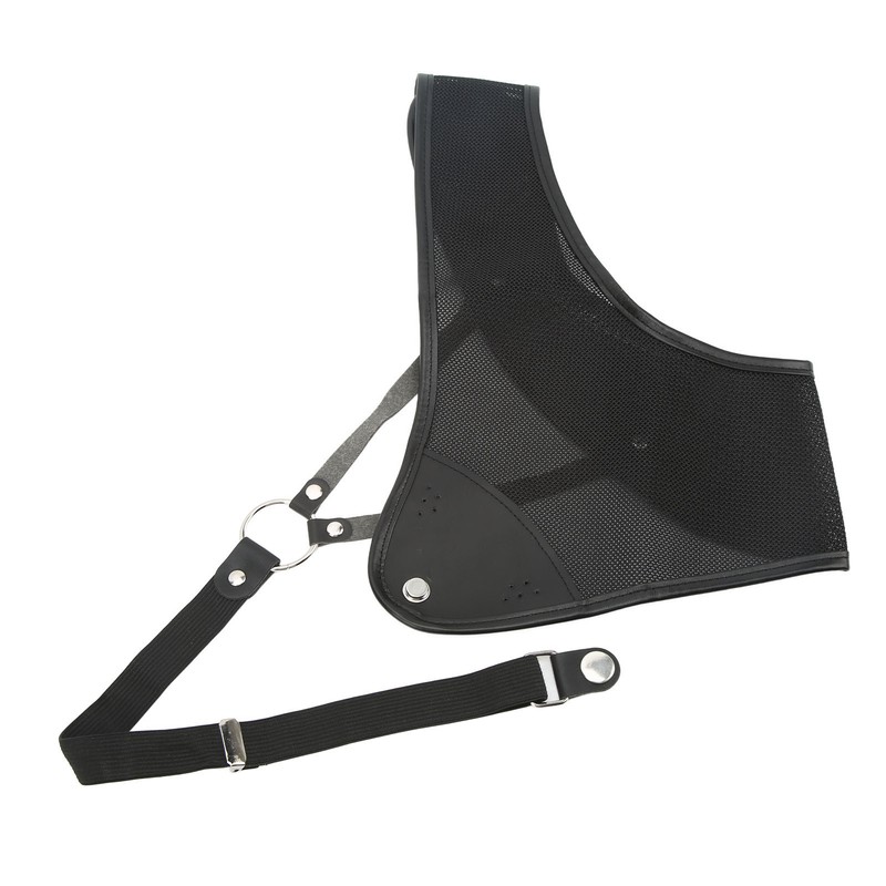Archery Chest Guard Black PET And Cowhide Hunting Chest Protector