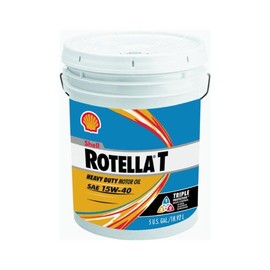 Shell Rotella 550019916 T Triple Protection 15W-40 Heavy Duty Engine Oil -1 - 5 Gallon Pail