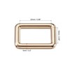 sourcing map Metal Rectangle Ring Buckles 25x15mm for Bags Belts