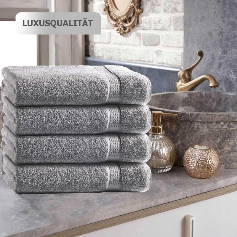 Class 4 Piece Terry Towelling Guest Towels Set of 4