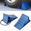 Pack of 2 Wheel Chocks with Rope and Handle, Portable