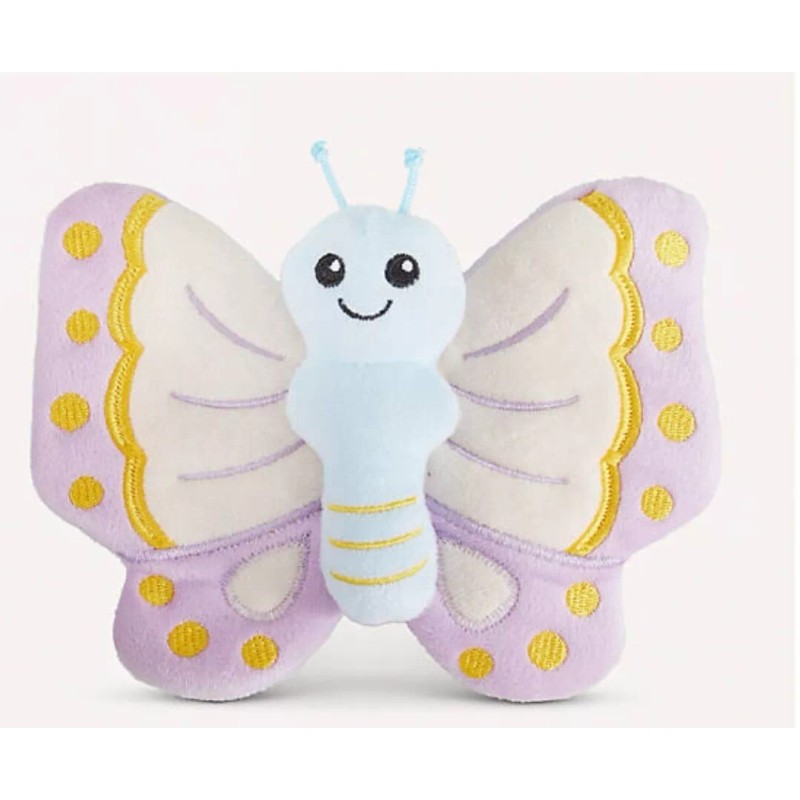 Joyhound Crazy Comfy Colorful Spring Butterfly - Plush Dog Toy