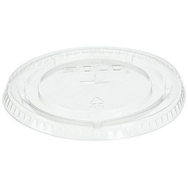 SOLO Cup Company 626TSCT PETE Flat Straw-Slot Cold Cup Lids, Fits 16-24oz, 100 per pack (Case of 10 Packs)