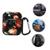 DOITOOL 1pc Earphone Protective Cover Compatible Floral Design Storage Bag