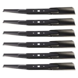 Set of 6 Troy-Bilt Mustang XP Pivot S 46 46" Zero Turn Replacement Lawn Mower Blades Fits Models 17ARCBDT011 and 17ARCBDT066