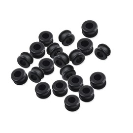 20PCS Antique/Vintage/Discontinued rubber grommets Replacement/Rubber Grommets fits for Hunter Ceiling Fan.Ceiling Fan Replacement Parts (20Pcs black)