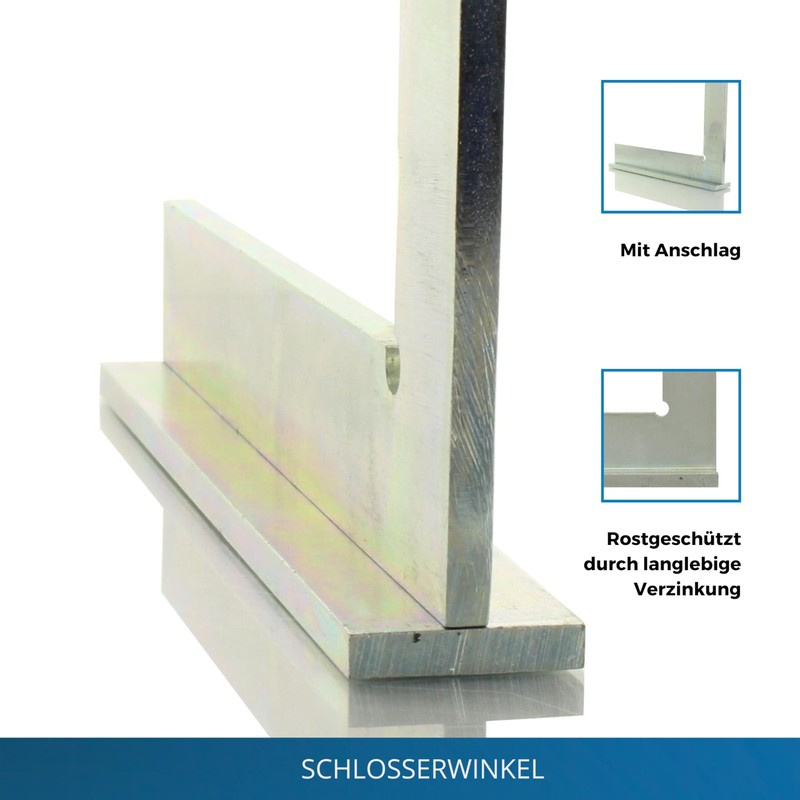 hedue® Engineer's Square with Stop - Angle Try Square Made