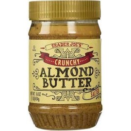 Trader Joe's Crunchy Salted Almond Butter 16 oz (Case of 6)