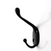 SEIWEI Matte Black Up and Down Hook Coat Hooks Wall