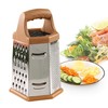 Square Grater Vegetable Slicer Stainless Steel 6 Grating Surfaces Multi
