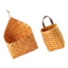 Parliky Set of 2 Woven Storage Baskets Wall-mounted Mesh Storage