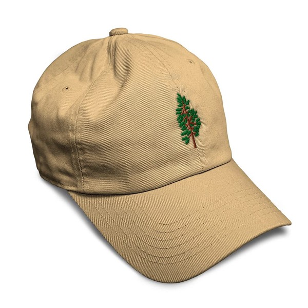 Soft Baseball Cap Pine Tree B Embroidery Trees Pine Tree