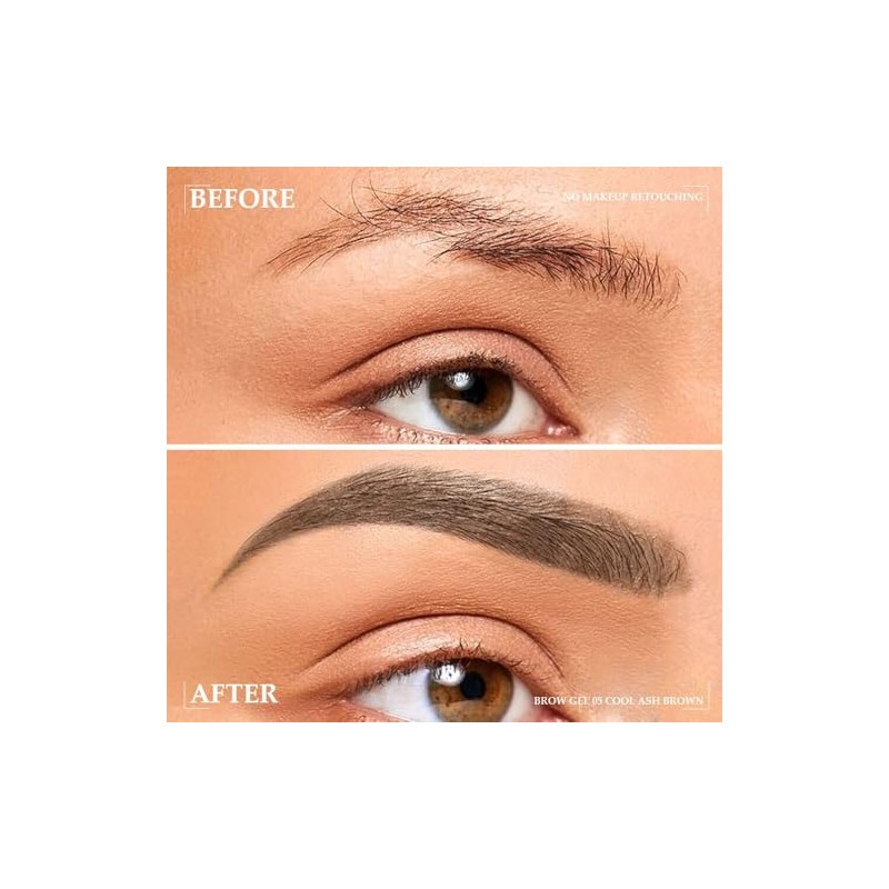 Gel para cejas, Kit de tinte para cejas marrones, Kit