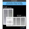 HVAC Premium 4" x 24" Return Air Grille - Sidewall