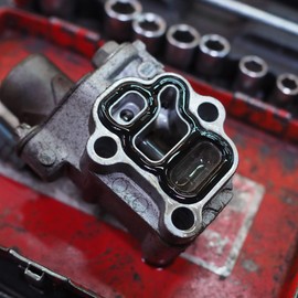 ACROPIX Solenoid Gasket Spool Valve Filter Screen Fit for Honda - Pack of 1 Black