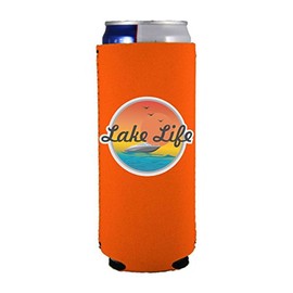 Lake Life Slim Can Coolie (Orange)