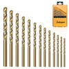 ROGAPER 13Pcs Cobalt Drill Bit Set, M35 HSS Jobber Length