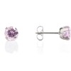STUDEX Sensitive Pink Cubic Zirconia Stud Earrings 5mm | Hypoallergenic