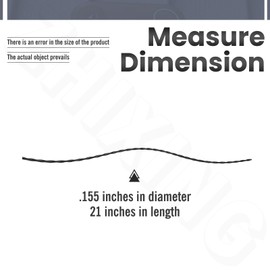 ZHIXING 20155A 30-Count 0.155-Inch by 21-Inch Trimmer Line Fits Most Electric Trimmers for Ryobi, Jo-hn Deere, Echo, Stihl, Ho-melite, Weedeater.etc Trimmer Replacement Line