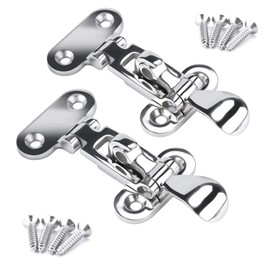 Marine 316 Stainless Steel Anti-Rattle Lockable Hatch,Hold Down Clamp Latch,Marine Hatch Locker (2 PCS)