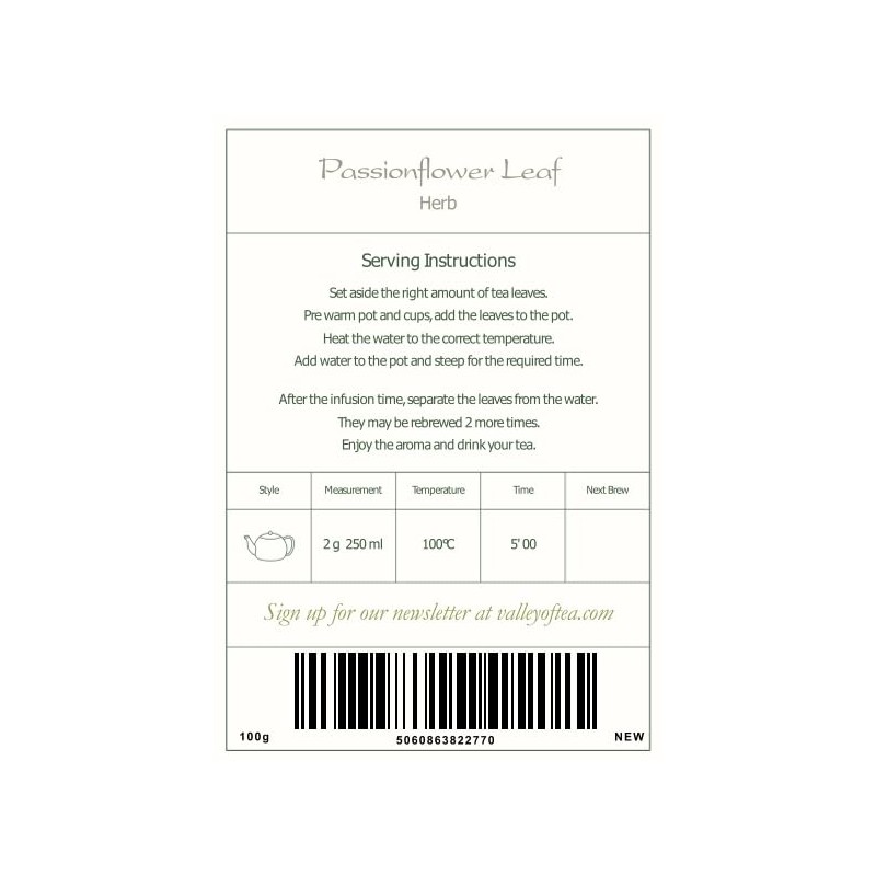 Té de Pasiflora Ecológico Hoja Entera - Passiflora Seca a