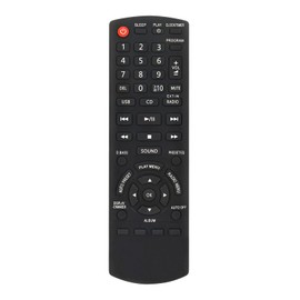 AULCMEET N2QAYB000639 Replacement Remote Control Compatible with Panasonic CD Stereo Micro/Mini Component System SA-PM200, SA-PM200EB-S, SA-PM200EG-S, SA-PM200EP-S, SA-PM200GA-S, SA-PM200GAXS
