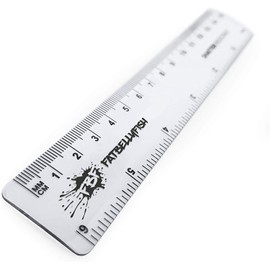 Ashton and Wright - 6 Inch / 15cm Transparent Rulers - Shatter Resistant - Pack of 2 - Clear