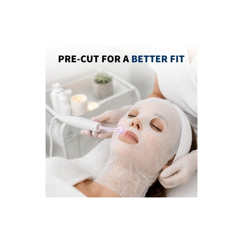 For Pro Precut 100% Cotton Gauze Facial Mask, 100 Count