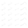 Briana Williams Clear Nose Stud Nose Piercing Retainers 20G 18G