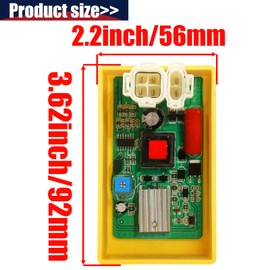 QAZAKY Adjustable High Performance Racing 6 Pin DC CDI Box GY6 50cc - 90cc 110cc 125cc 150cc 200cc 250cc Scooter ATV Go Kart Moped Quad Dune Buggy Pit Dirt Bike Kymco Agility People Sento 50 125 150