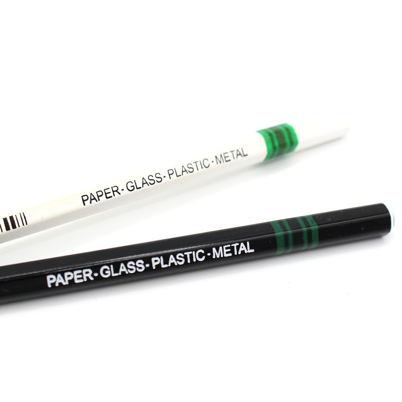 Fettstift Set abwischbar, Markieren auf Folien Lack Glas Metall und