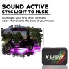RGBW Golf Cart Lighting Underbody Glow Neon Kit Club Car