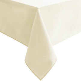 Hiasan Champagne Tablecloth for Rectangle Tables - Waterproof Washable Polyester Fabric Table Cloth for Buffect Dining Birthday Party, 54 x 108 Inch