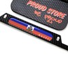 Haiti Flag Domed Carbon Look License Plate Frame -US Size-