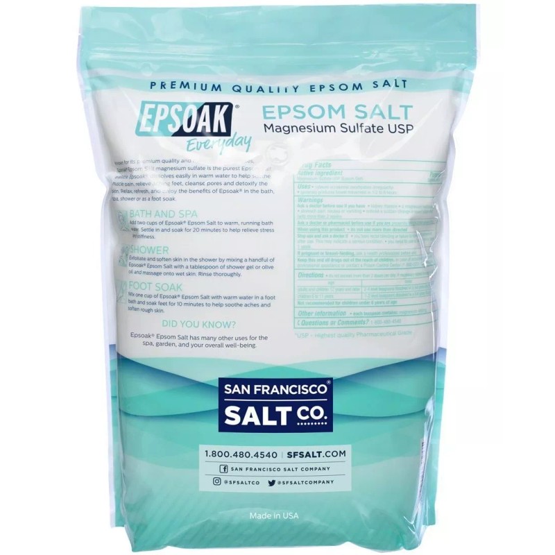 Epsoak Usp Sal De Epsom - 19 Lbs. La Bolsa