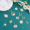 COGCHARGER Pack of 10 Genuine 18K Gold-Plated Evil Eye Charms
