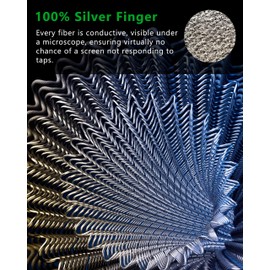 ACEDAYS Gaming Finger Sleeves,100% Visible Silver Fibers,Just Right Pressure/Breathable/Sweatproof, Upgrade Gaming Gloves for PUBG Mobile/Knives Out/Call of Duty Mobile（10pcs） M