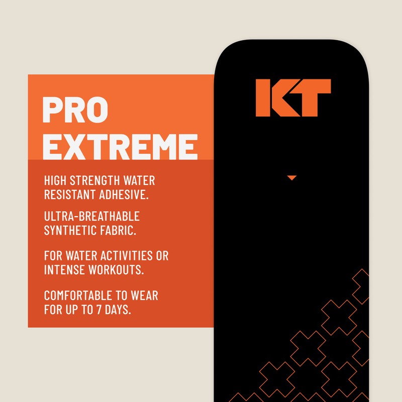 KT Tape, Pro Extreme Synthetic Kinesiology Athletic Tape, 20 Count,