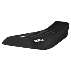 Yamaha 2002-2004 Arctic Cat 375 400 500 ATV Seat Cover  all BLACK w/BLACK rib LOGO #451