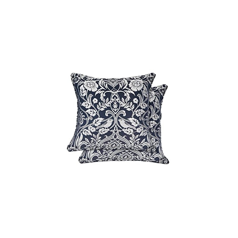 Emma Barclay Eden - Jacquard Cushion Cover in Navy -