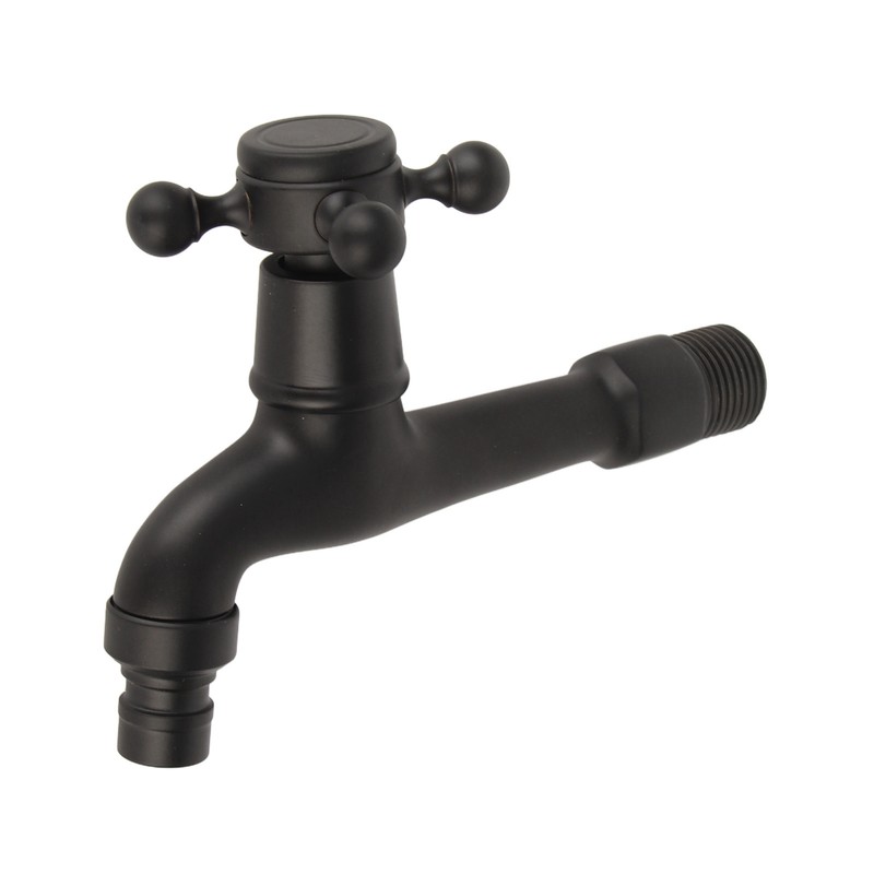 G1/2in Wall‑in Antique Brass Faucet Washing Machine Single Cold Water
